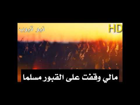 اسلام صبحي انشودة مالي وقفت على القبور Youtube