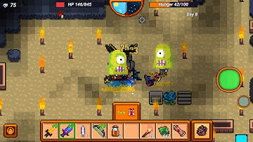 Pixel survival 3 - killling 2 bat bosses multiplayer