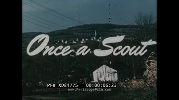 " ONCE A SCOUT " 1953   BOY SCOUTS OF AMERICA  RECRUITMENT FILM  ALL AMERICAN VALUES XD81775