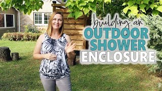 How we Built our DIY Outdoor Shower Enclosure: Graystone Beach Cottage