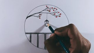 Circle drawing - easy drawing - Circle drawing easy - drawing easy #drawing #scenery #circle #arts