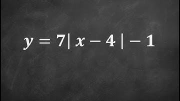 Graphing an absolute value equation with transformations and a vertical stretch