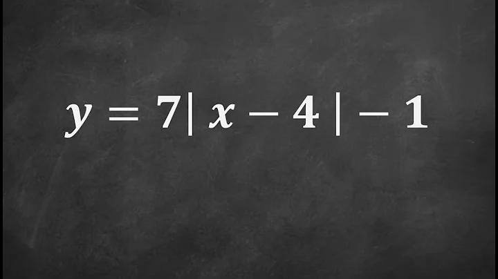 Graphing an absolute value equation with transformations and a vertical stretch