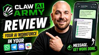 Claw AI Army रिव्यू: चैट ऐप्स से 250+ AI एजेंट्स को नियंत्रित करें! 🔴 Claw AI Army रिव्यू + डेमो ... screenshot 1