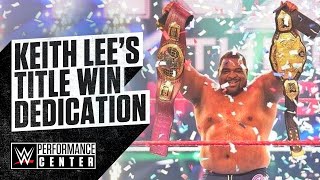 Keith Lee dedicates his NXT Title win to his late coach