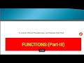Functions Part 3