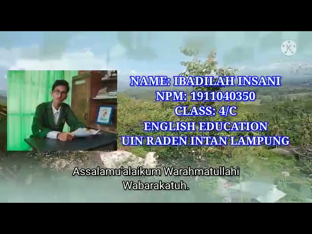 UAS Speaking for Tourism Ibadilah Insani (1911040350) class=