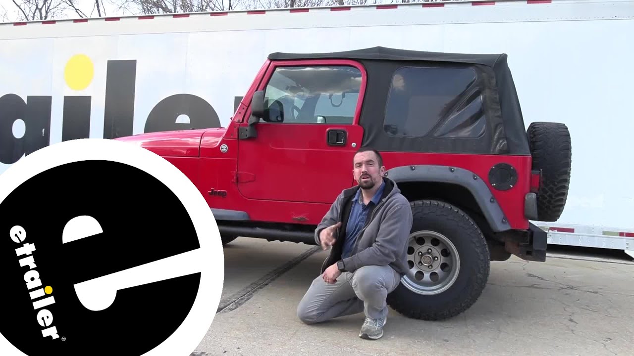etrailer | Rampage Round Nerf Bars Installation - 2006 Jeep TJ - YouTube