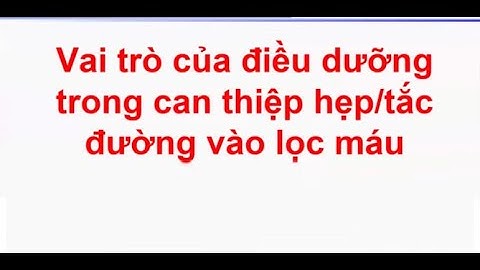 Điều dưỡng trong tim mạch can thiệp