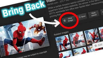 How to bring Google’s ‘View Image’ button back on Google Images | Bring Back " View image" Button |