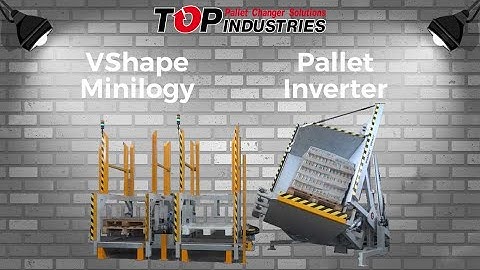 Pallet Inverter "V-Shape minilogy" - Automatic pallet changer with pallet stackers