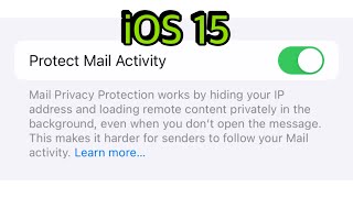 How To Enable Mail Privacy Protection IOS 15