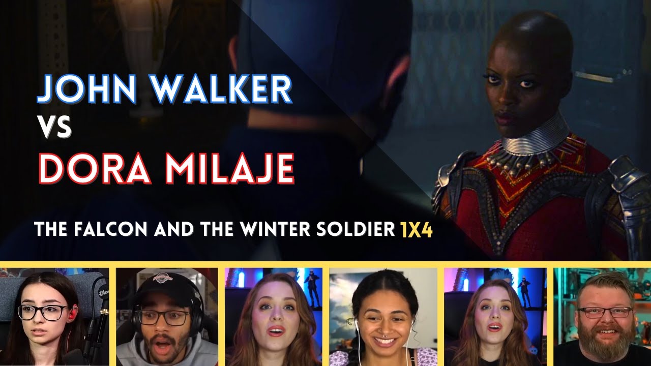 Reactors Reaction to JOHN WALKER Fighting the DORA MILAJE | The Falcon and the Winter Soldier 1x4