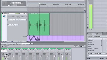 Soundtrack Pro 3 - Volume Automation