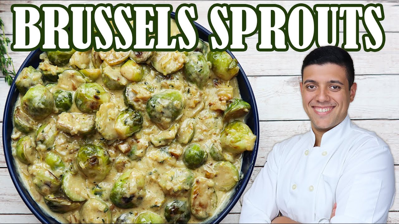 How to Make Creamy Brussels Sprouts [ Recipe by Lounging with Lenny ]