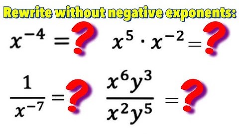 Negative Exponents (Part 1)