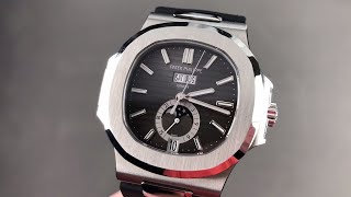 Patek Philippe Nautilus Annual Calendar Moon Phases 5726a001 41mm Black Dial Handson Watch Review