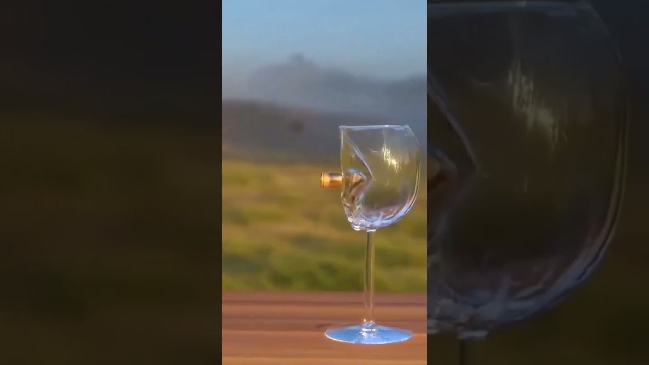 slow motion gun shot 😲😲