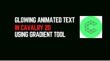 Create Glowing Animated Text in Cavalry 2D Using Gradient Tool