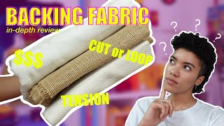 RUG TUFTING Backing FABRIC Review | Primary Backing Fabric vs Monks Cloth vs Burlap