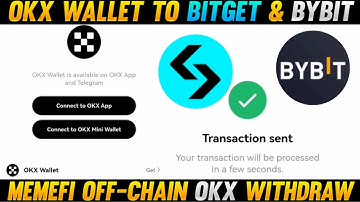 Memefi airdrop on chain withdraw | memefi airdrop okx wallet to bitget & bybit withdraw