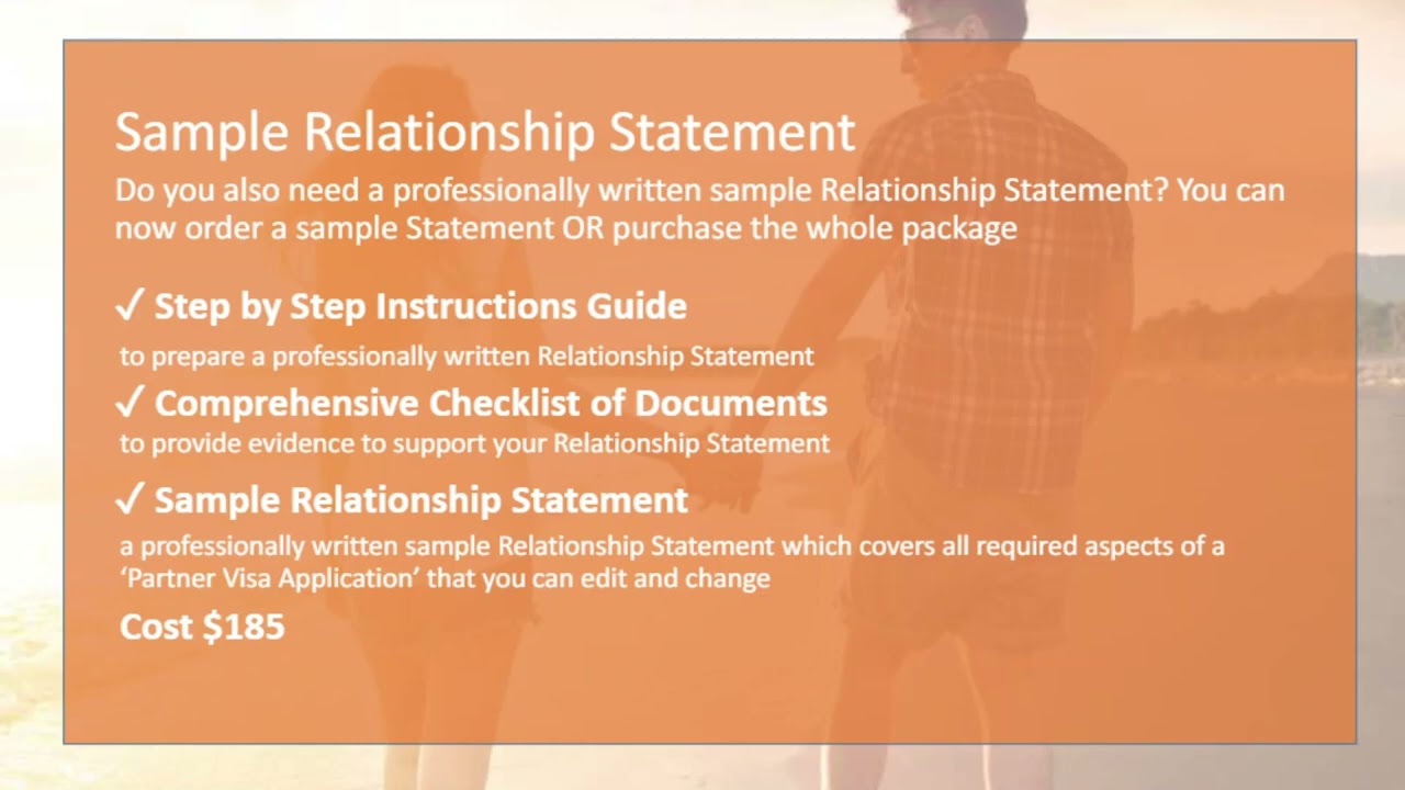 personal statement for partner visa