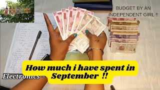 💸 How much I have spent in September🤑 || Budget check-in || Cash Unstuffing || India Cash Unstuffing