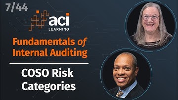 COSO Risk Categories | Fundamentals of Internal Auditing | Part 7 of 44