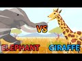 Elephant vs giraffe  animal tournament s1  animal animation