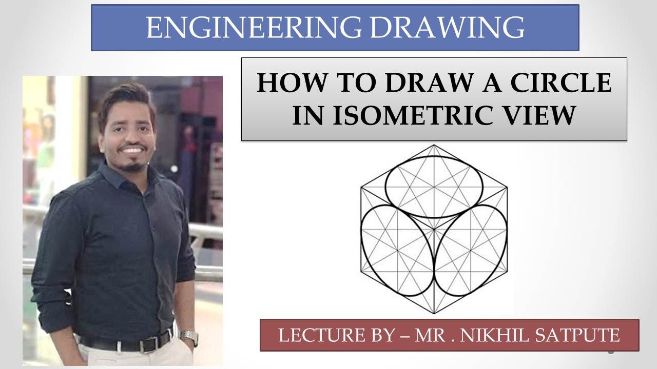 Engineering Drawing | Draw a Circle in isometric | Easy Drawing ...