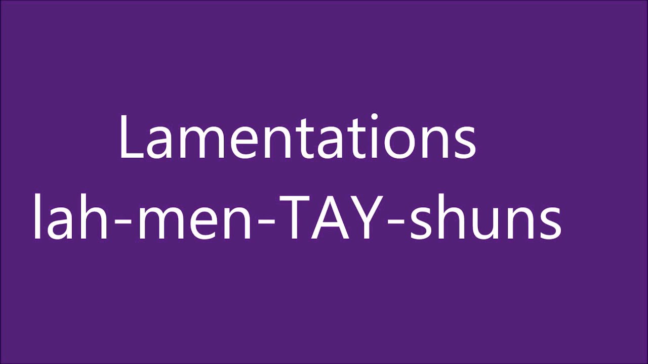 How To Pronounce The Names Of The Bible Books In The Old Testament