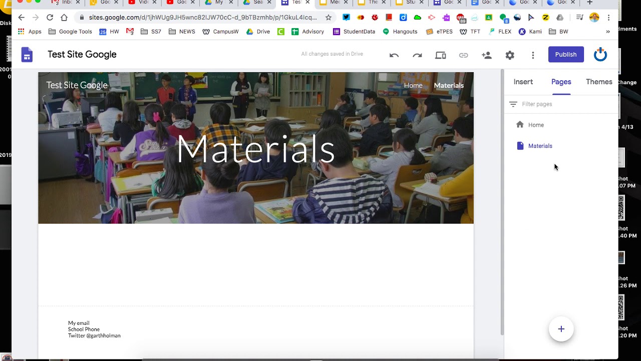 Brief introduction to google sites. - YouTube