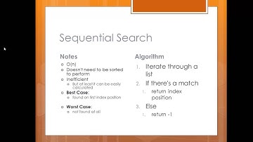 Topics in Computer Science - Search Algorithms Part 1