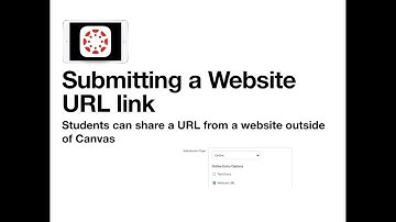 Submitting a Website URL in Canvas