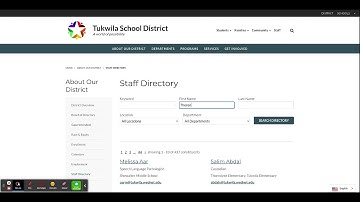 Finalsite - TukwilaSchools.Org Staff Directory