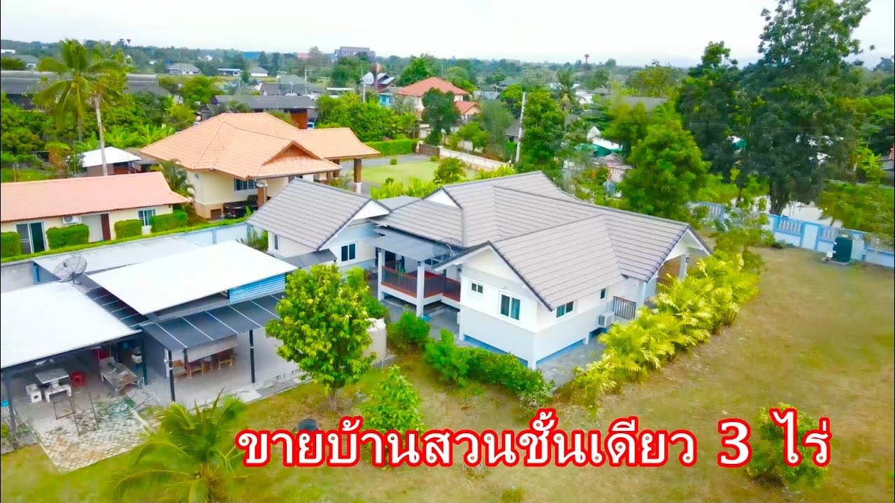บ้านและที่ดินEP333 ขายบ้านสวนพร้อมอยู่มีผลไม้เต็มพื้นที่ ขนาด 3 ไร่ พร้อมบ้านชั้นเดียว 065-6425941