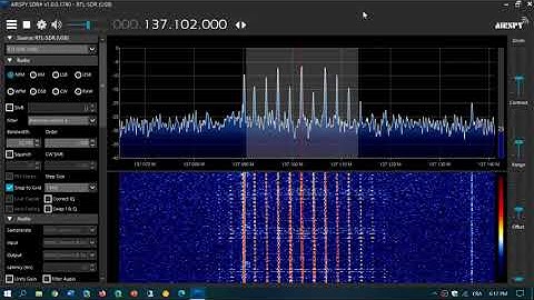 TEST Receiving NOAA 19 Weather satellite on RTL SDR V3 with SDR Sharp 137 MHz