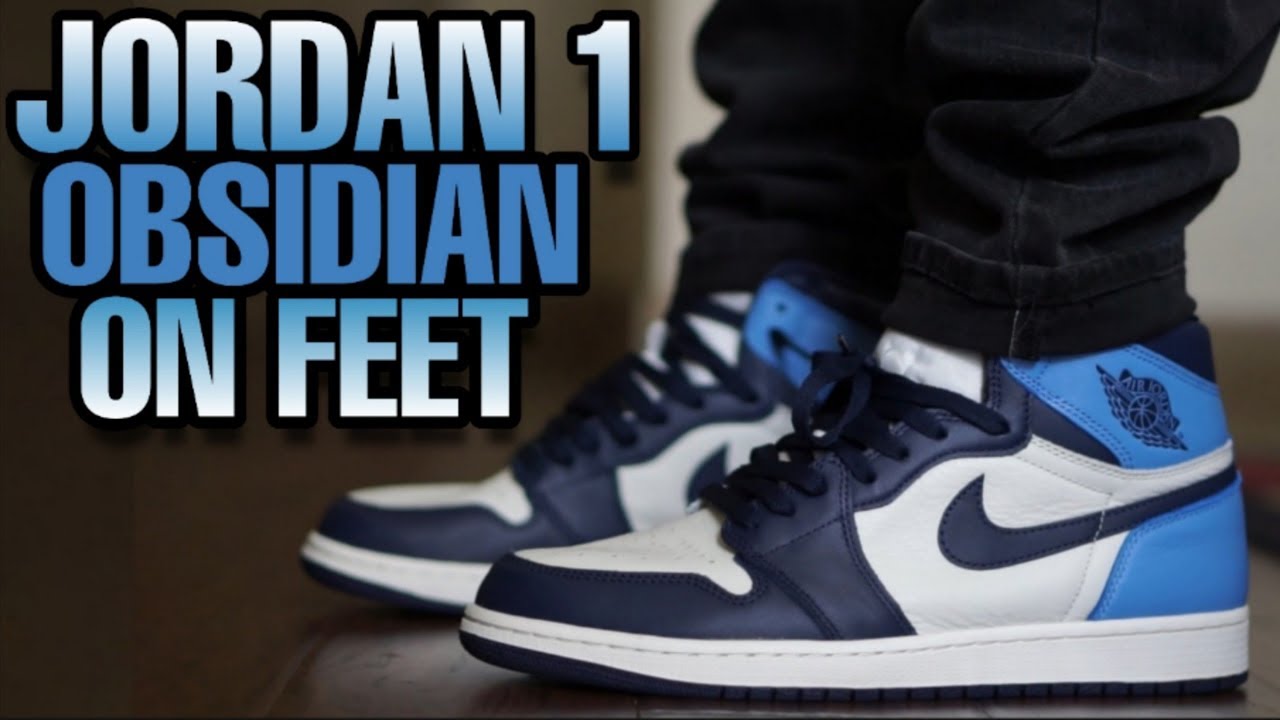 ON FEET JORDAN 1 OBSIDIAN REVIEW!! THIS IS A MUST COP!!! - YouTube