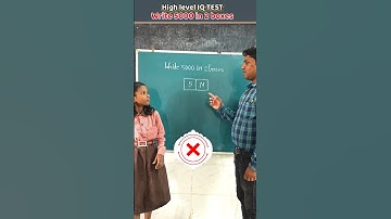 Write 5000 in two boxes / innovative ideas.#education #maths #school #students #viral #shorts