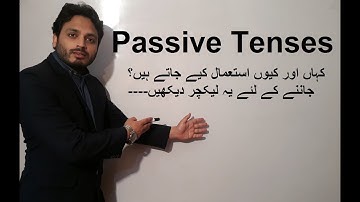 Why and Where do we use the Passive Voice? | By Syed Ali Raza Kazmi