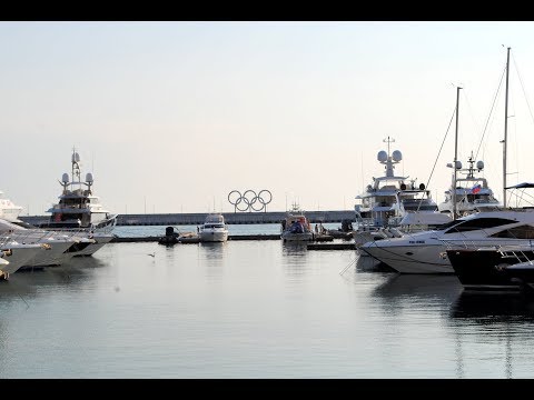 Морские прогулки в Сочи, экскурсия по морпорту (видео без слов)