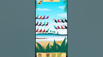 Lavel 8 🐦 Bird color sort Puzzle game #shortvideo