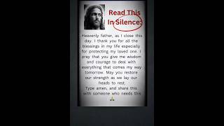 Prayer For Tonight 🙏 Powerful Message ✝️💟 #jesuslovesyou #prayer #faith #godlovesyou #prayerforyou
