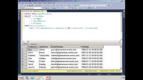 Lecture-SQL Server 2012 Querying   How To Create A View