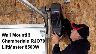 Wall Mount Garage Door Opener Install  Chamberlain RJO70