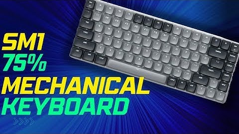 Satechi SM1 75% Mechanical Keyboard Review/ LED Backlit/ 84 Keys/ Compact Wireless Keyboard