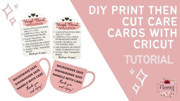 How To Make Print Then Cut Care Cards With Cricut I Tutorial