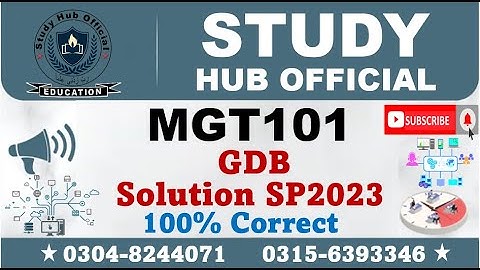 MGT101 GDB 1 Solution Spring 2023, MGT101 GDB Solution  2023, MGT101 GDB Solution, MGT101  GDB,
