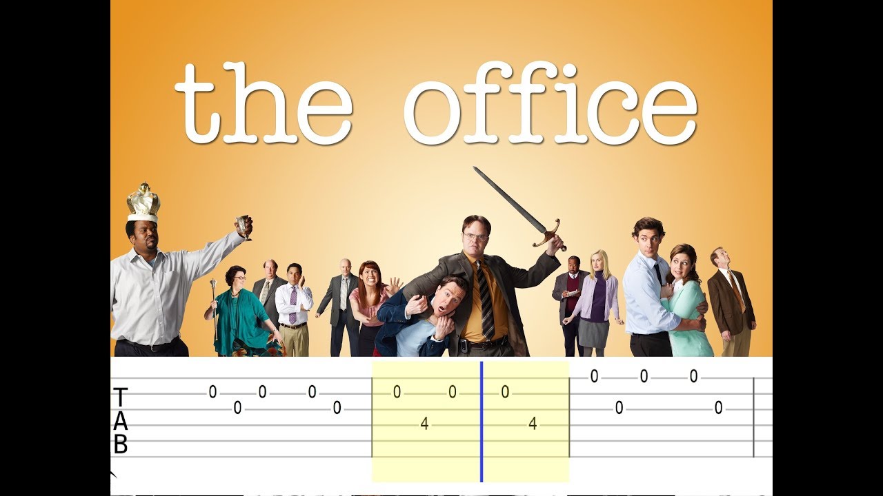 The Office Theme (Easy Guitar Tabs Tutorial) - YouTube