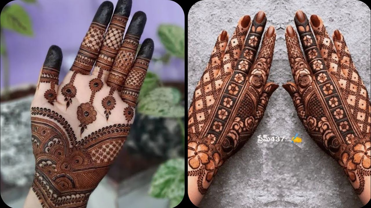 Amazing Gorgeous Mehndi Designs For Front & Back Hand | Mehandi ...